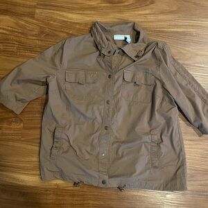 Liz & Me Brown Utility Jacket